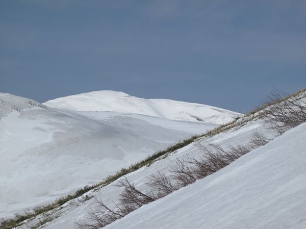 手前の尾根