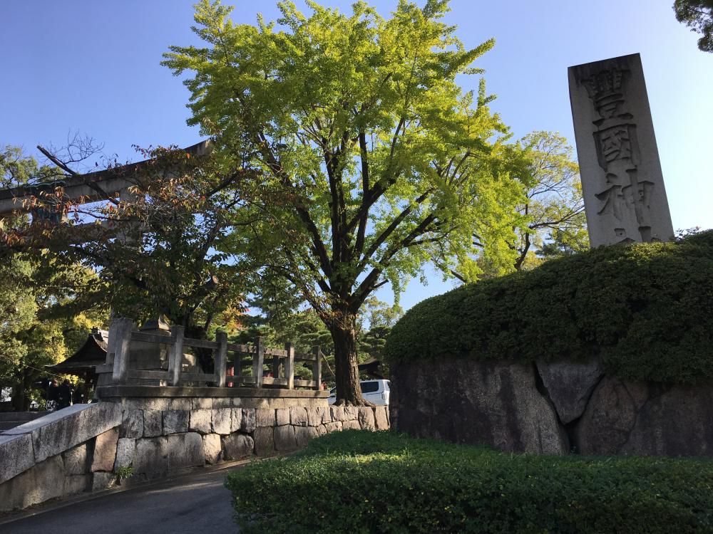菊日和豊国神社参りけり