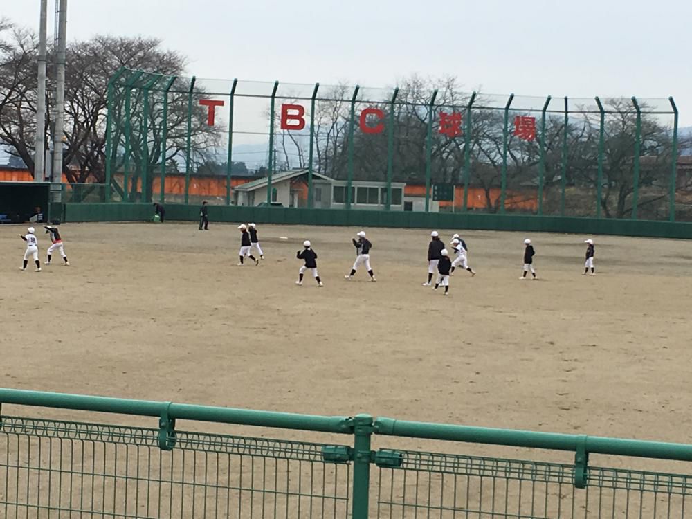 小雨の中