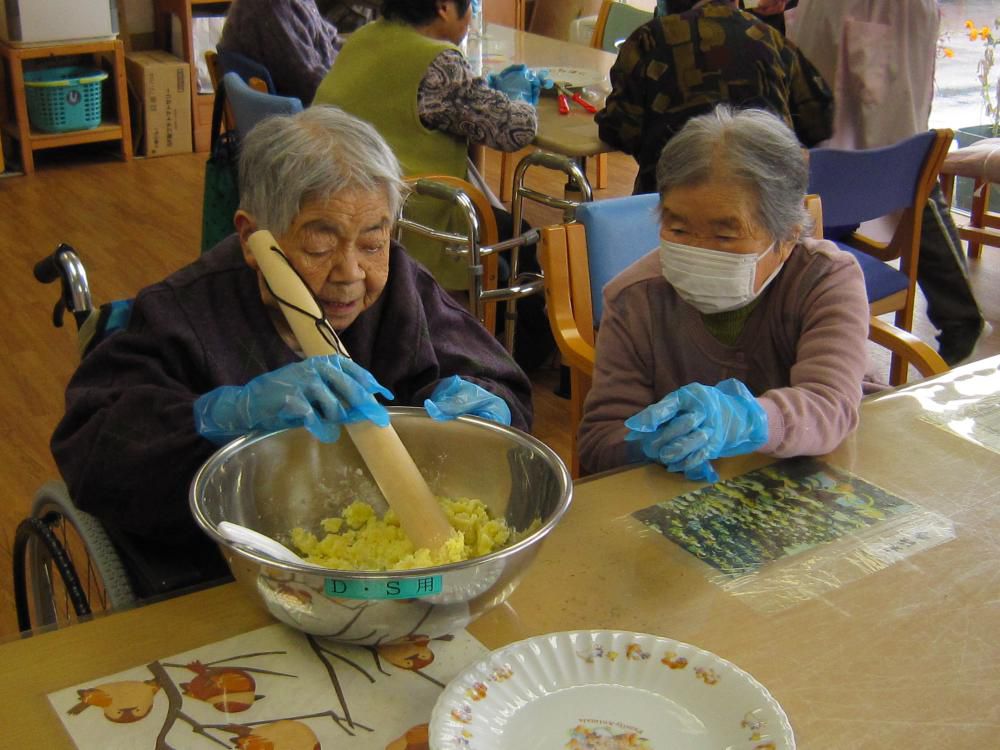 芋もち作り