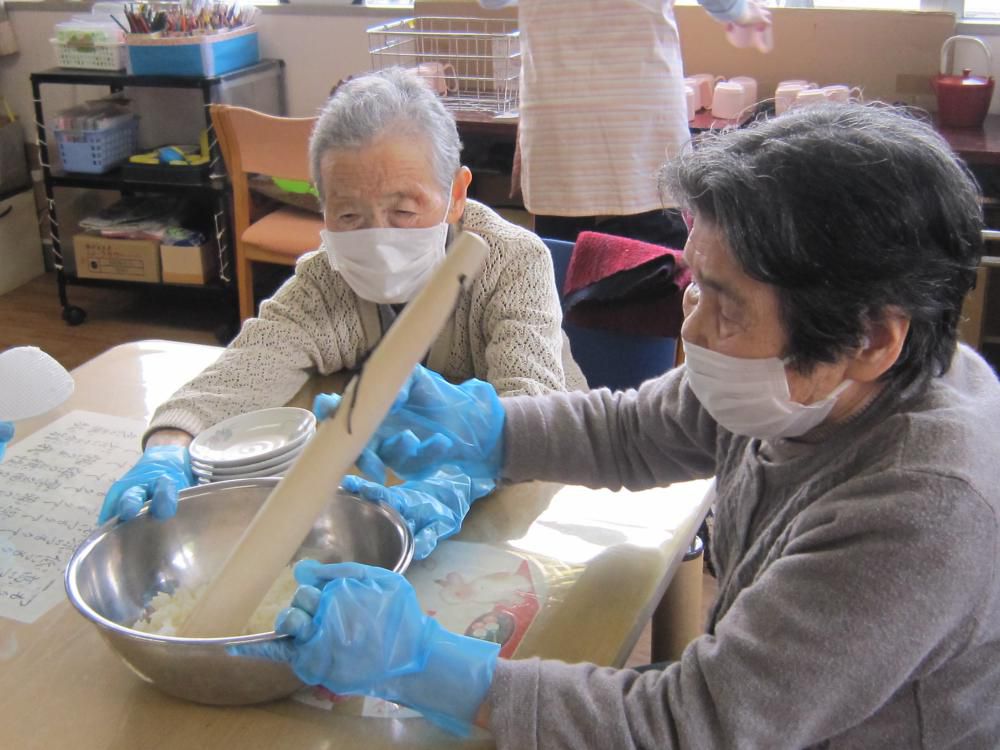 ぼたもち作り