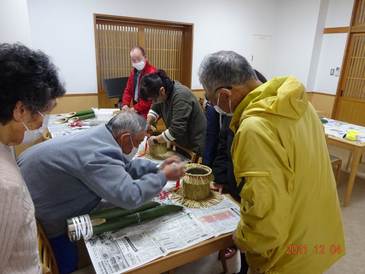 門松つくり体験を開催しました。