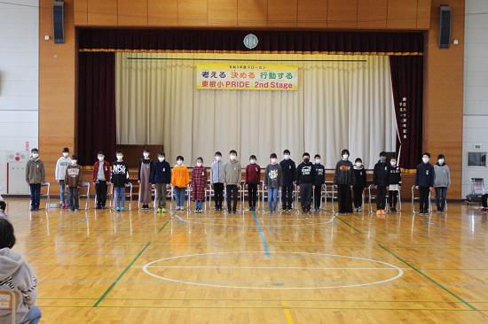 6年生を送る会が終わりました・・・