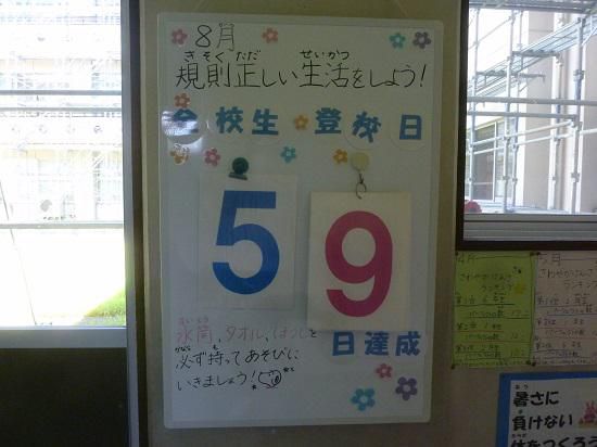 ２学期２日目・・・