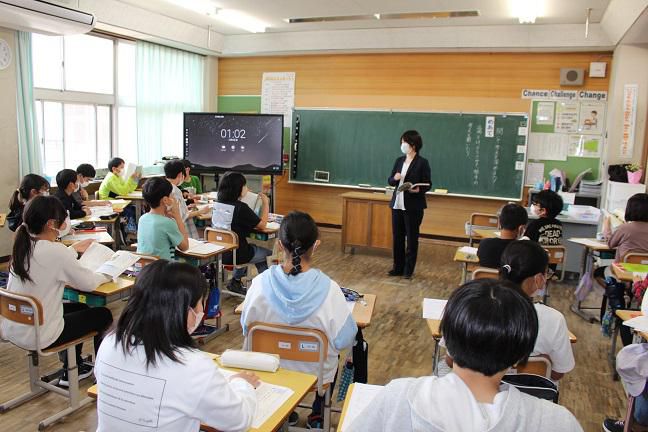 今年度初の授業参観