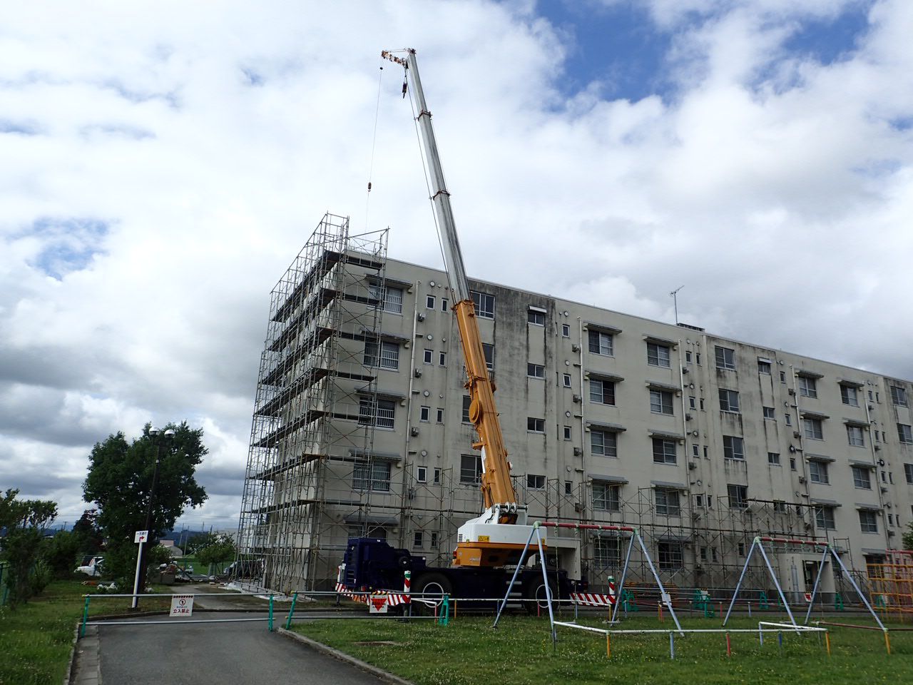 いいでハイツ屋上防水等改修工事