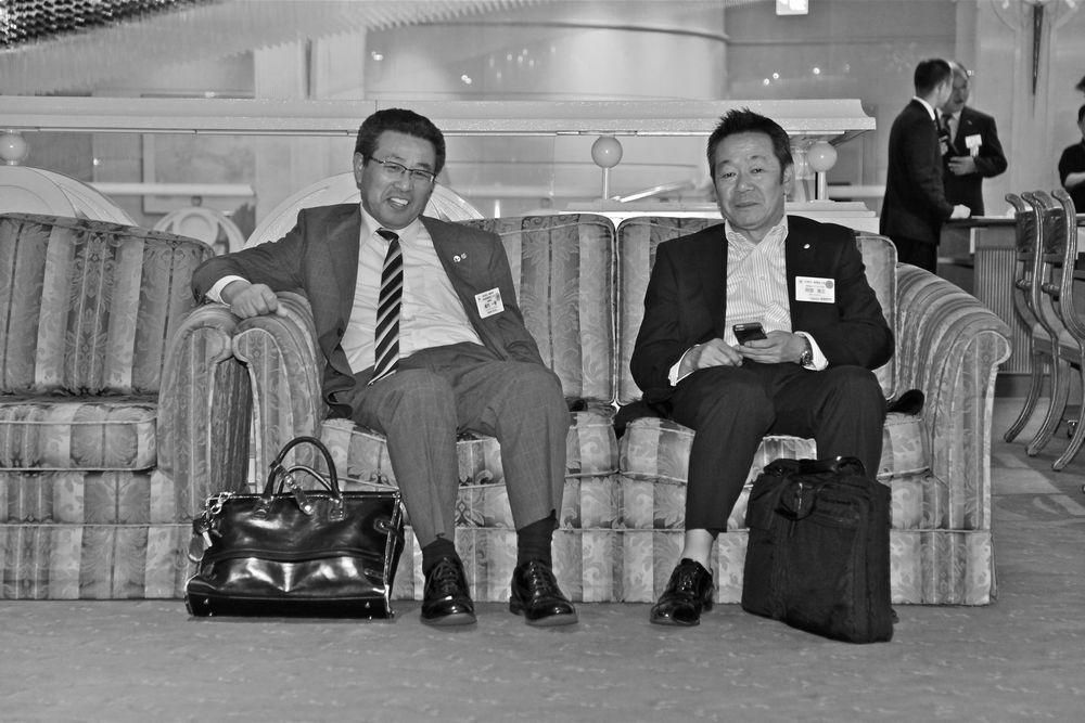 仙台広瀬倫理法人会１０周年記念式典（開会前の交流）