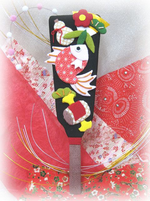 押絵でつくる正月飾り