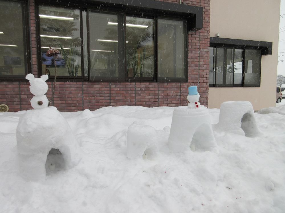 ほっこりかわいい雪灯篭