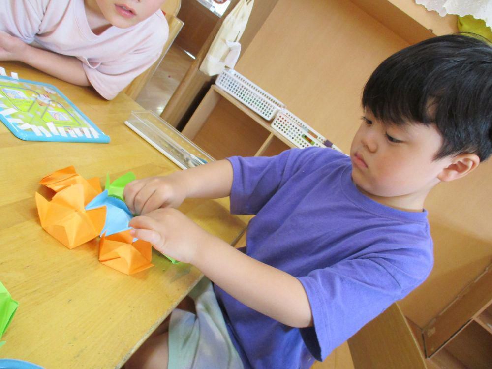 「お神輿、提灯作り」 ～なつまつりを楽しみに～