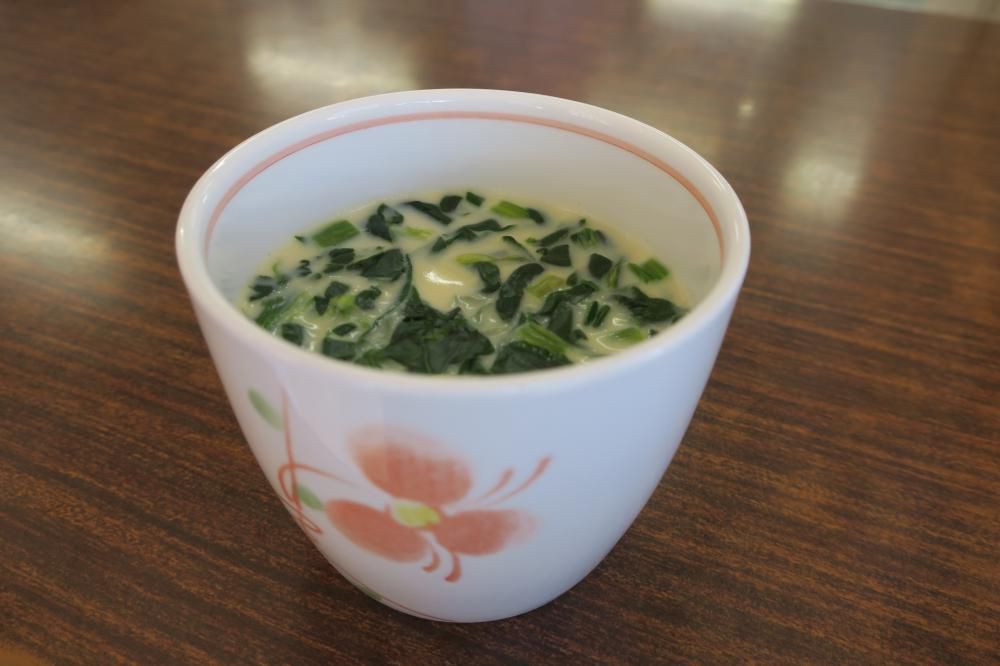 ご当地メニュー「春雨入り茶碗蒸し＆さつま汁」