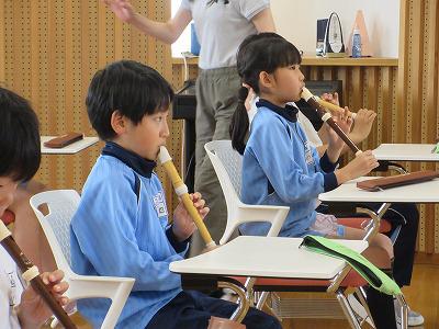 ３年生　リコーダー講習会