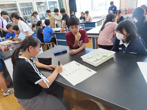 ６年生集合学習で飯豊中へ