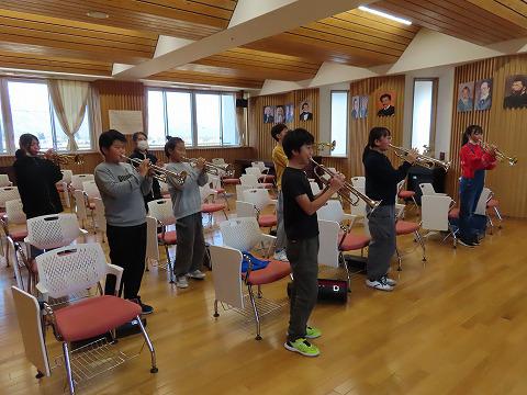 クラブ　めざみの里音楽祭に向けての最終練習