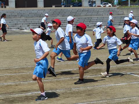 全校種目の練習+運動会向けての走練習