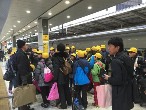 東京駅到着