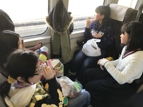 新幹線の中