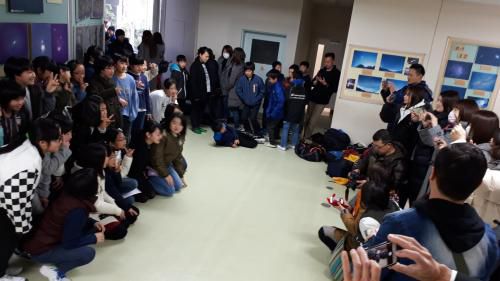 千倉隊。別れを惜しんで…出発！