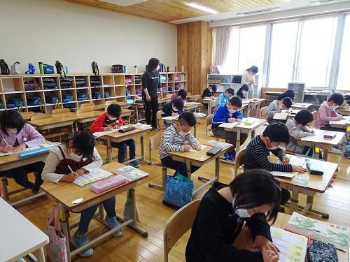 ２回目の分散登校を行いました