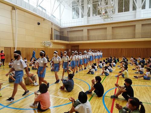 町陸上大会壮行式
