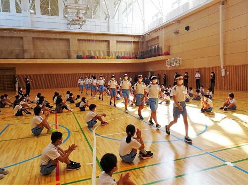 町陸上大会壮行式