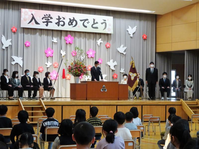 新任披露式・１学期始業式