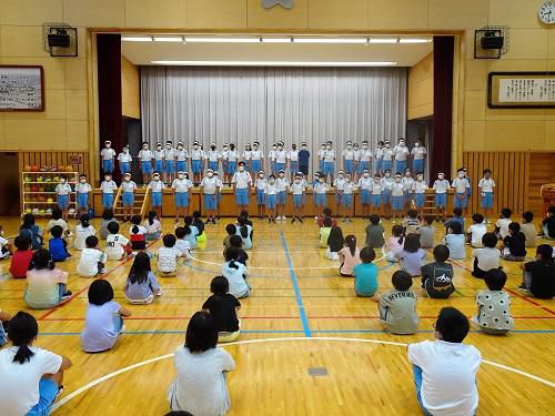 町陸上大会　壮行式