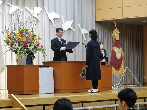 第５２回卒業証書授与式