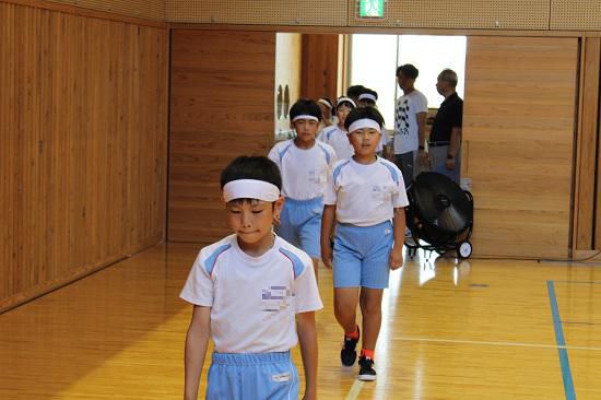 全力疾走する姿を見せてください！～町陸上大会壮行式終わる！～