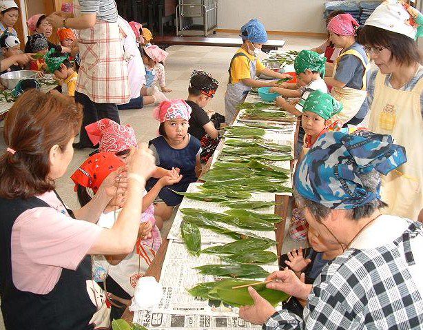 手ノ子幼稚園児、さわやかクラブとの交流会
