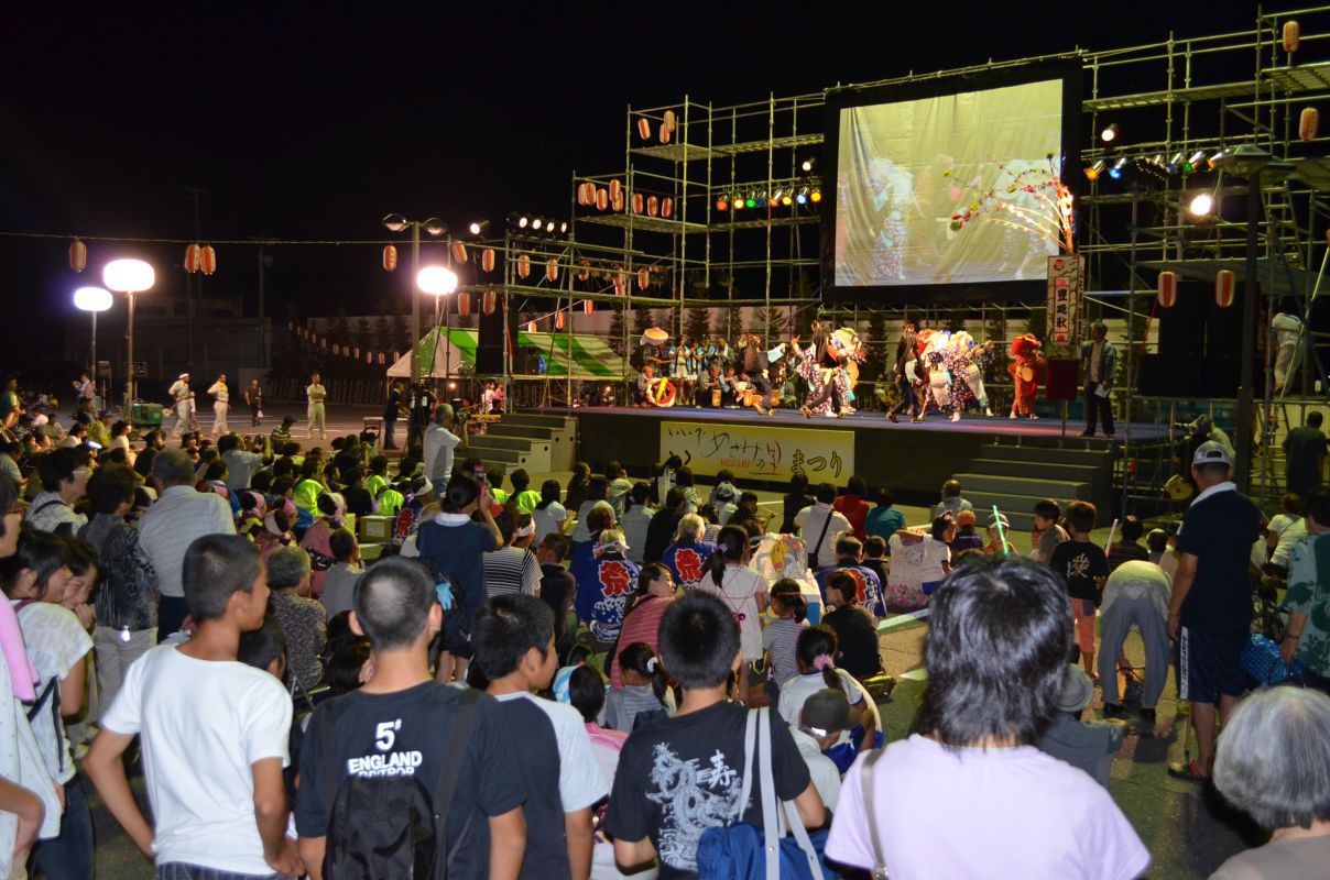 めざみの里祭り　中獅子踊り保存会披露　（中部地区公民館）