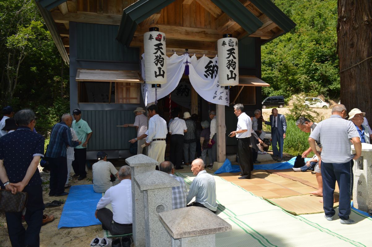 小白川天狗山護摩堂再建