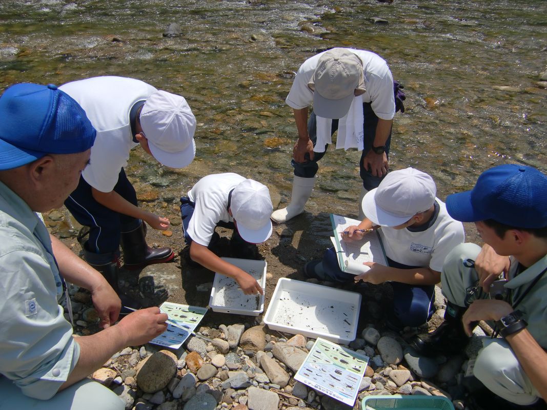 白川の水質調査やったよ
