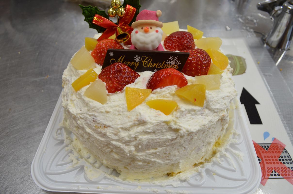 クリスマスケーキ作り