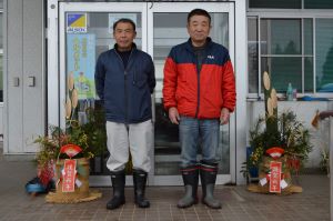門松を飾っていただきました（白椿地区公民館）