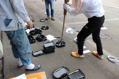 野生動物対策委員会　　括り罠講習会　(中津川地区公民館)