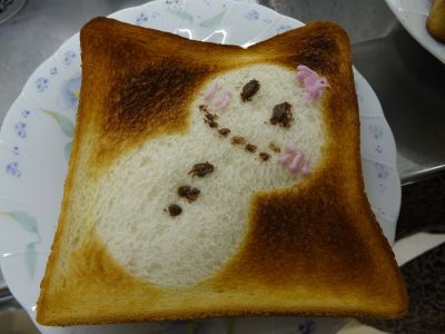 GO！GO！キッチンで「トーストアートとデッサン教室」