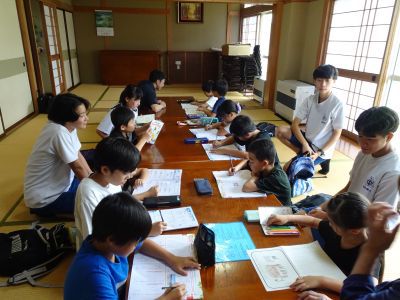 夏休み「ＧＯ！ＧＯ！学習会」を開催