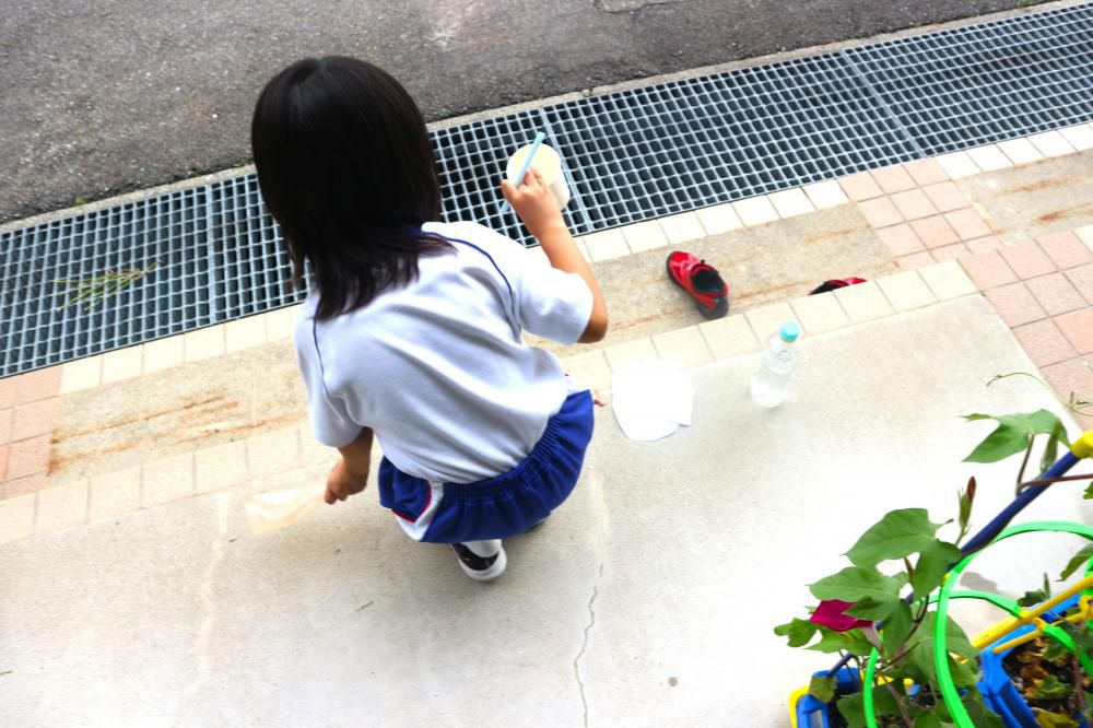 しゃぼん玉遊び