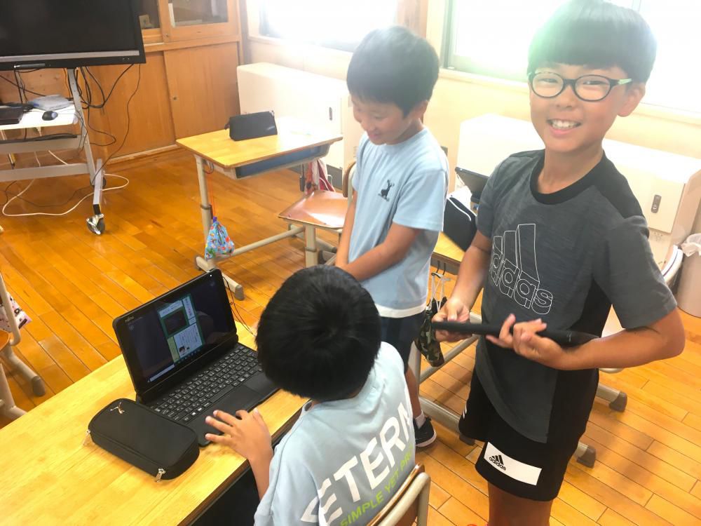 タブレットで新聞作成