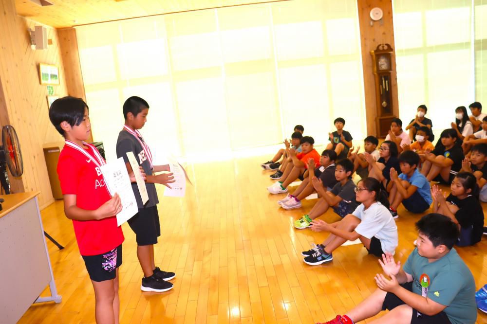 ２学期最初の全校朝会