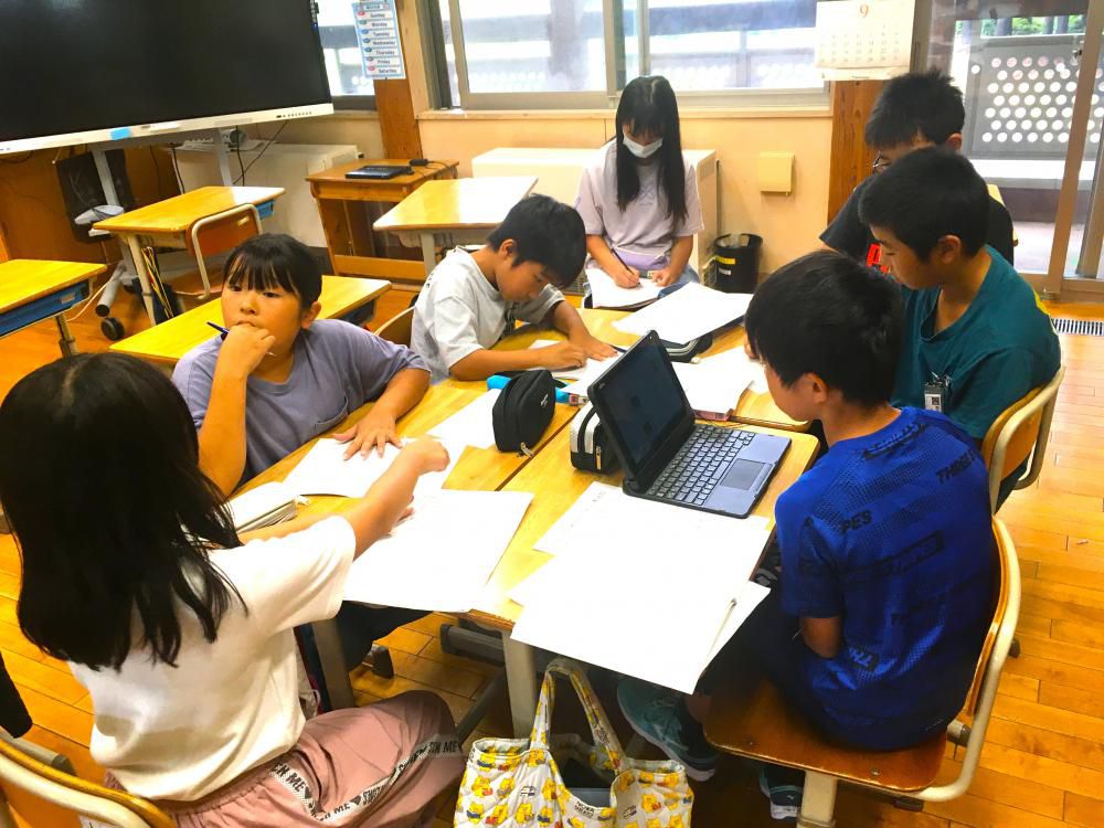 芋煮会の話し合い