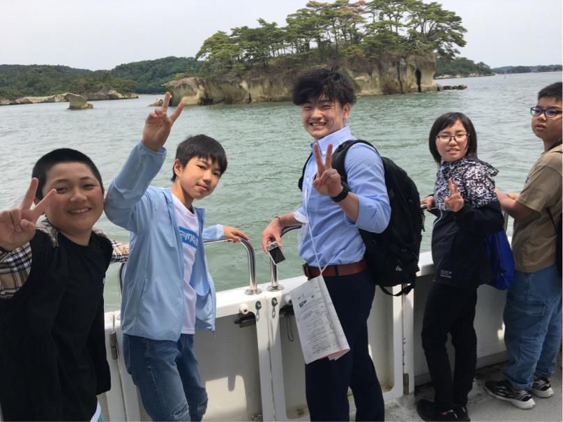 修学旅行　遊覧船