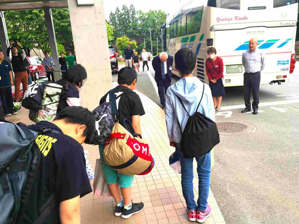 修学旅行　到着式