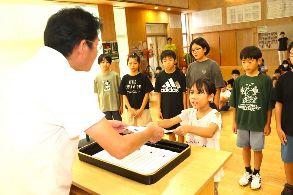 ２学期最初の全校朝会