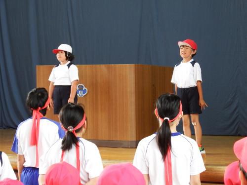 運動会にむけて④（開閉会式練習）