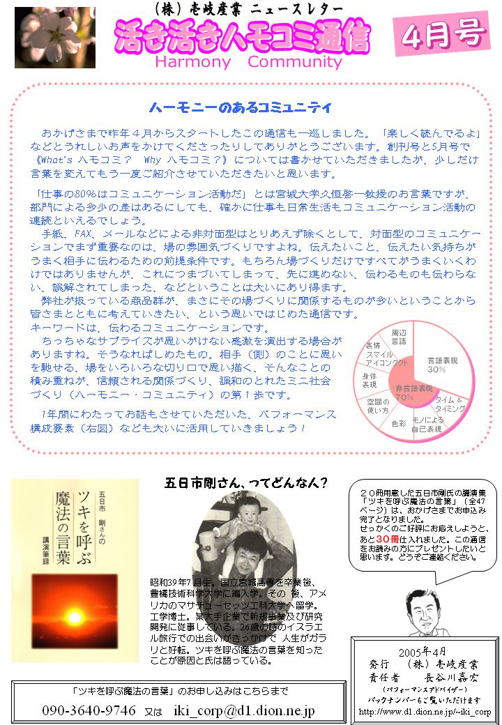 ハモコミ通信2005.4　