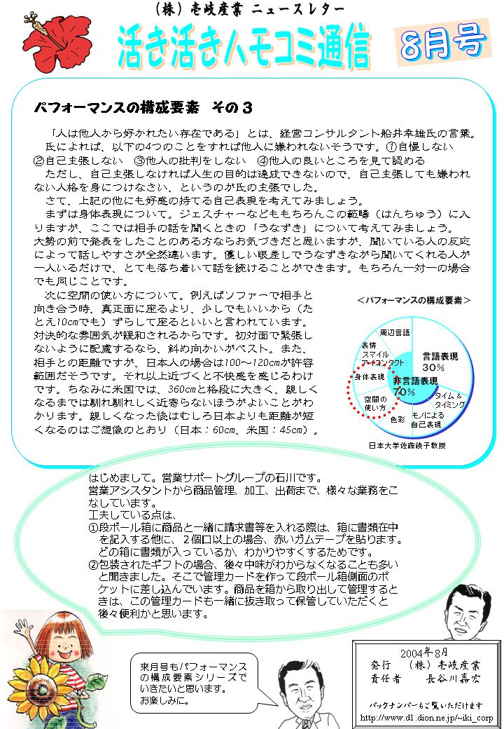 ハモコミ通信2004.8