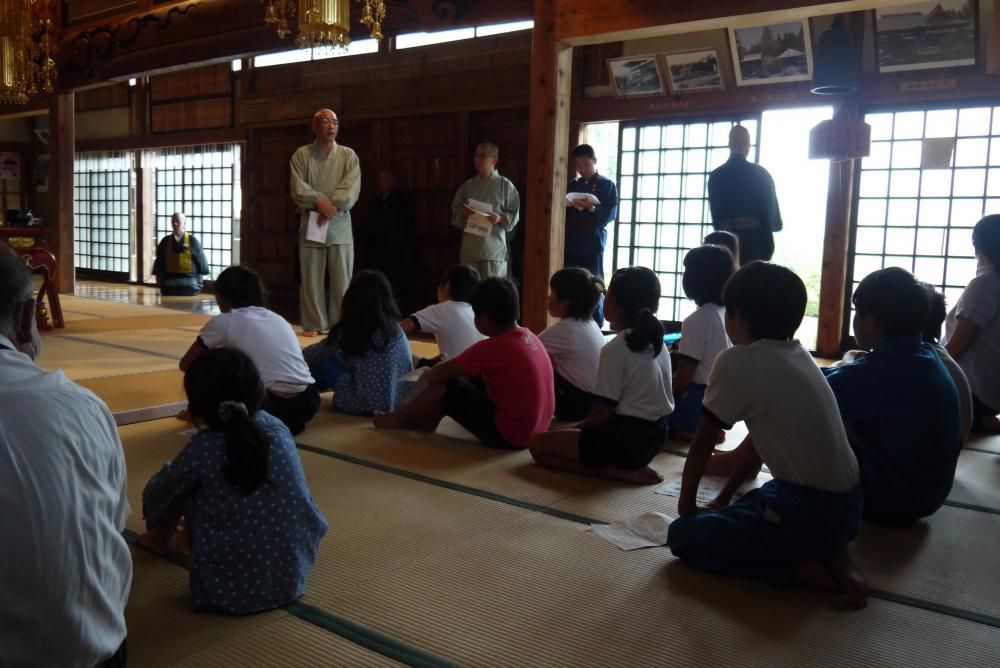 伊佐沢地区少年教室「座禅の会」