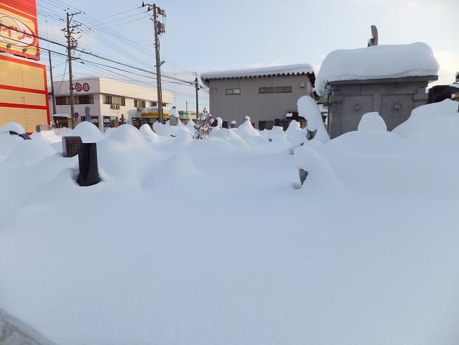 〆も雪降ろし…。
